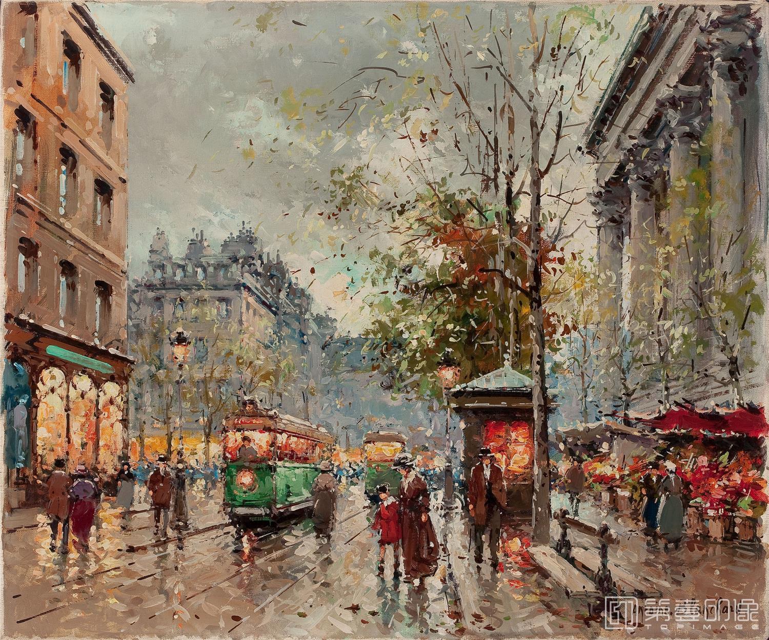 油画-安托万·布兰乍得 Antoine Blanchard作品-024